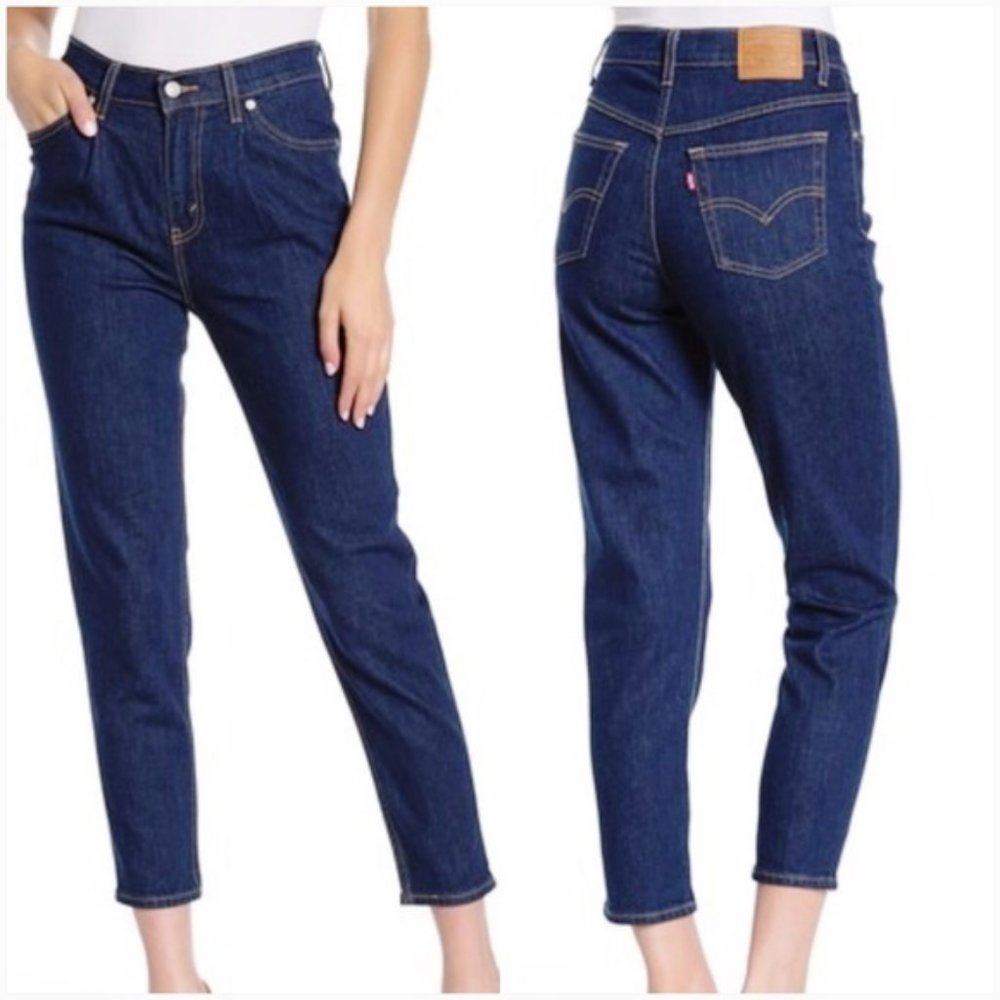 Levi’s BIG E Premium High Waist Pleated Mom Jeans